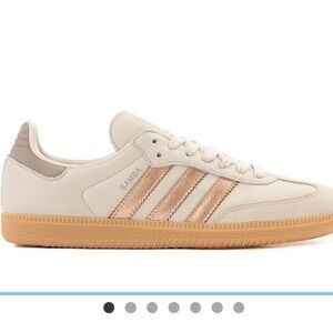 Adidas Samba in Cream with Copper Metallic